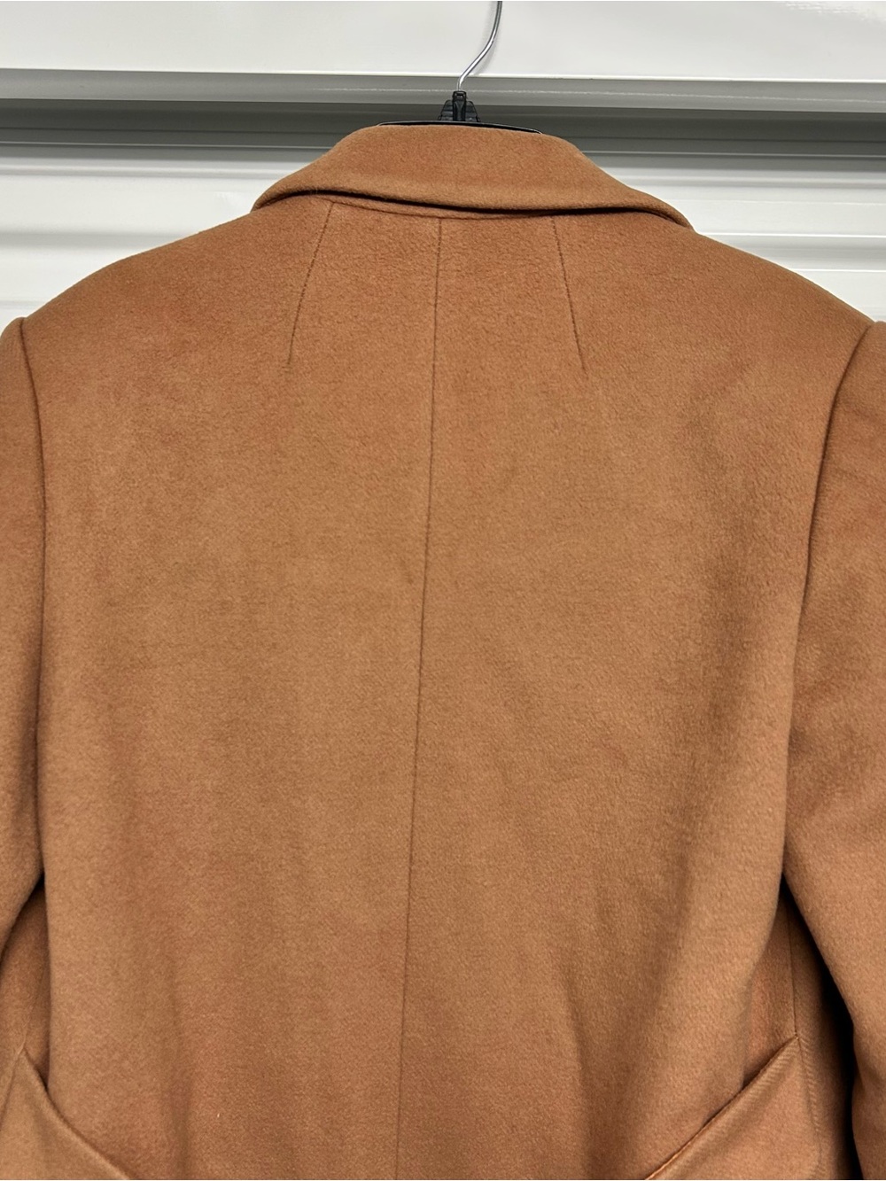 Harve Benard Camel Brown Double-Breasted Wool Pea Coat - Picture 16 of 16